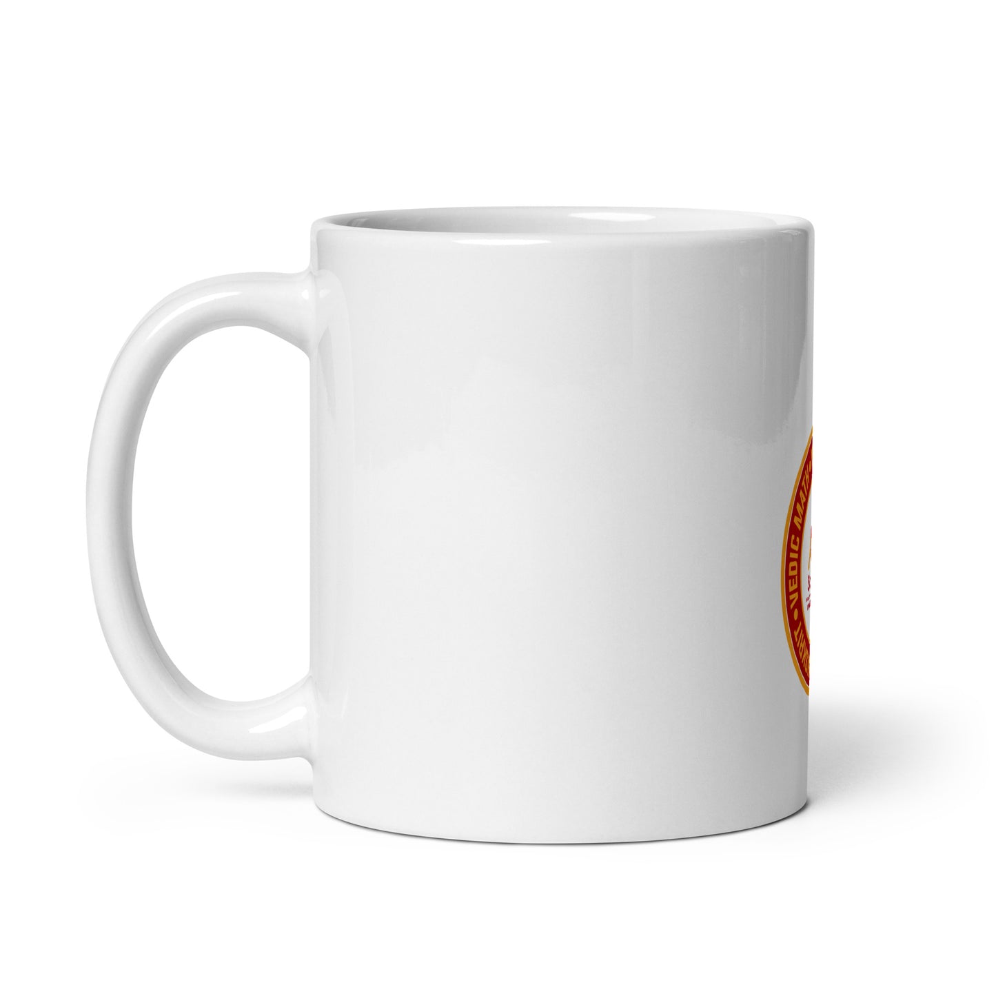 White glossy mug