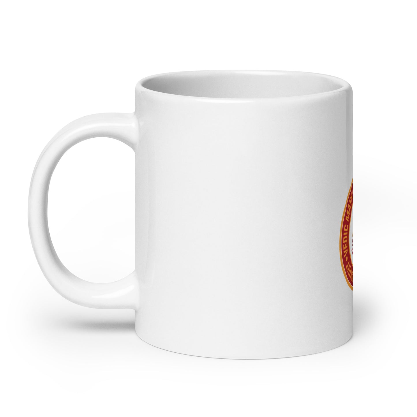 White glossy mug